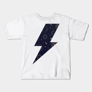 moon lightning bolt Kids T-Shirt